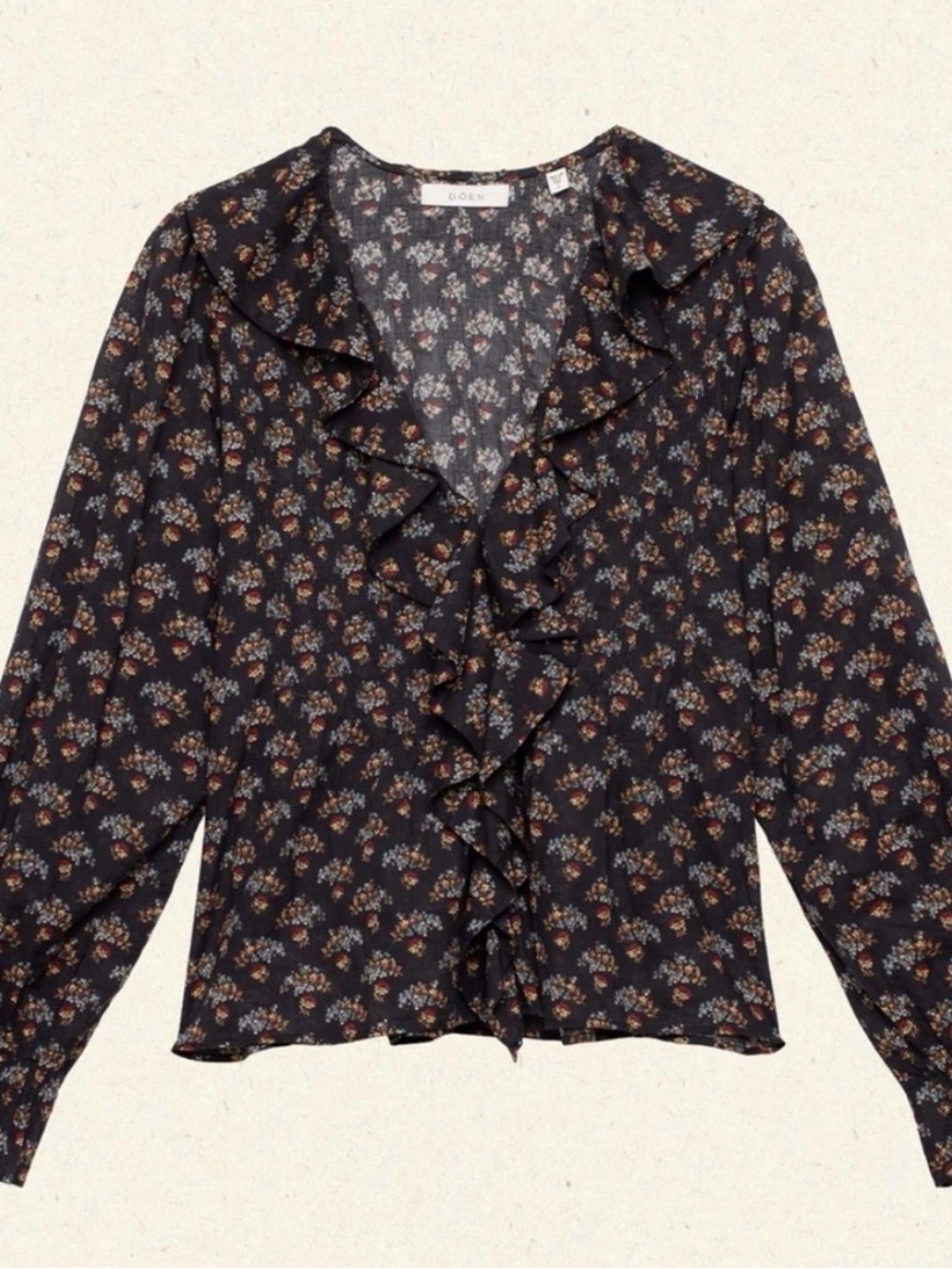 Doen Hardy Top - Delphenium Floral